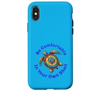 Sii comodo nel tuo guscio: Tie Dye Sea Turtle Design Custodia per iPhone X/XS