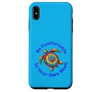 Sii comodo nel tuo guscio: Tie Dye Sea Turtle Design Custodia per iPhone XS Max