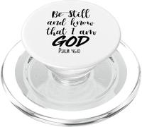 Sii fermo e conosci la Bibbia Versetto Dio Scrittura Donne Uomini Cristo PopSockets PopGrip per MagSafe