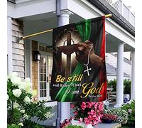 Sii Fermo E Sappi Che Io Sono Dio Africano Bandiera Da Cortile Deluxe Bandiere Pirati Vintage Bandiera Da Giardino Decorazione Per Esterni Giardino Interni M