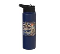 Sii forte e coraggioso Giosuè 1:9 Escursionismo Stainless Steel Insulated Water Bottle
