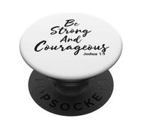 Sii forte e coraggioso Giosuè 1:9 Gesù sii coraggioso PopSockets PopGrip Adesivo