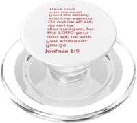 Sii forte e coraggioso, Giosuè 1, cristiano, festa del papà PopSockets PopGrip per MagSafe