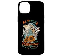 Sii forte e coraggioso Joshua 1:9 Lion Design Custodia per iPhone 14 Plus