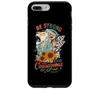 Sii forte e coraggioso Joshua 1:9 Lion Design Custodia per iPhone 7 Plus/8 Plus