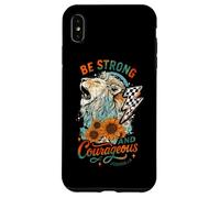 Sii forte e coraggioso Joshua 1:9 Lion Design Custodia per iPhone XS Max
