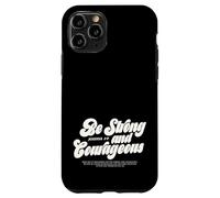 Sii forte e coraggioso versetto biblico cristiano Giosuè 1:9 Custodia per iPhone 11 Pro