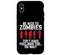 Sii gentile con gli zombi, hanno anche sentimenti Oh Aspetta Zombie Custodia per iPhone X/XS