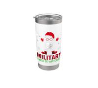 Sii gentile con il Babbo Natale militare sta guardando il Bicchiere termico in acciaio inox doppia parete