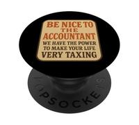 Sii gentile con il contabile Divertente scherzo da contabile CPA Vintage PopSockets PopGrip Adesivo