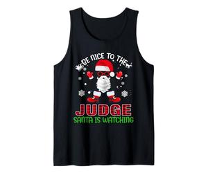 Sii Gentile con Il Giudice Che Babbo Natale Sta Guardando Canotta