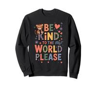 Sii gentile con il mondo, per favore Heart Whale Felpa