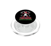 Sii gentile con il pompiere Babbo Natale sta guardando un PopSockets PopGrip per MagSafe