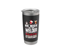 Sii gentile con il saldatore Babbo Natale sta guardando un Bicchiere termico in acciaio inox doppia parete