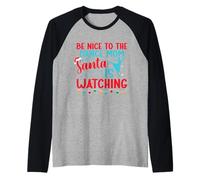 Sii Gentile con la Danza Mamma Babbo Natale Sta Guardando Dance Mom Maglia con Maniche Raglan