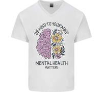 Sii Gentile Con La Tua Mente Maglietta In Cotone A V Per Uomo