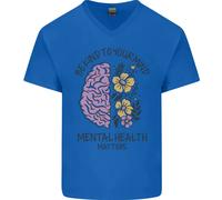 Sii Gentile Con La Tua Mente Maglietta In Cotone A V Per Uomo