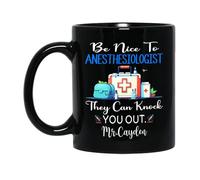Sii Gentile Con L'Anestesista Tazza Mug Durevole Tazze Di Caffè Ceramica Tazza Colazione Regali Novità Per Fidanziati Ragazze Festa Della Mamma 330ml