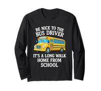 Sii Gentile con l'autista dell'autobus È Una Lunga Passeggiata a casa dalla Scuola Maglia a Manica