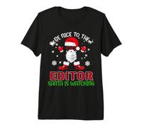 Sii Gentile con l'editore Babbo Natale Sta Guardando Natale Maglietta Premium