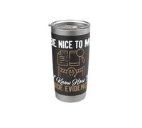 Sii gentile con me, so come nascondere le prove Detective Bicchiere termico in acciaio inox doppia parete