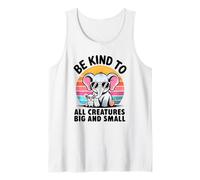 Sii Gentile con Tutte Le Creature con Elefante e Topo Canotta