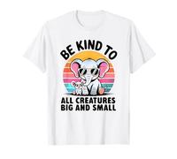 Sii Gentile con Tutte Le Creature con Elefante e Topo Maglietta