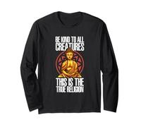 Sii Gentile con Tutte Le Creature Questa è la Religione Vera | Buddha Maglia a Manica