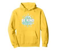 Sii Gentile in Un Mondo in Cui puoi Essere Qualsiasi Cosa Felpa con Cappuccio, Unisex per Adulti, Limone, L