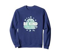 Sii Gentile in Un Mondo in Cui puoi Essere Qualsiasi Cosa Felpa, Unisex per Adulti, Navy, L