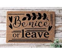 Sii Gentile O Vattene Tappetino Antiscivolo Funny Zerbino Raschiafango Zerbini Per Interni Per Porte Esterne Cucina Ingresso 40 X 60Cm