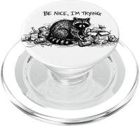 Sii gentile, sto provando Funny Raccoon PopSockets PopGrip per MagSafe