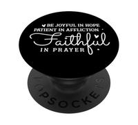 Sii Gioioso nella Speranza e Paziente nella Sofferenza PopSockets PopGrip Adesivo