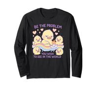 Sii il problema che desideri vedere Cute Duck Maglia a Manica