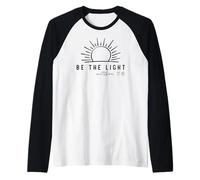 Sii la Luce Cristiani Uomini & Donne Cristiani Amano Cristo Maglia con Maniche Raglan