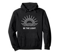 Sii la Luce Positivo Moderno Minimalista Inspirational Felpa con Cappuccio