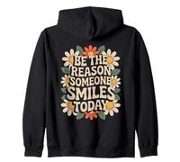 Sii la Ragione per Cui Qualcuno sorride Groovy Daisy Flower Retro Felpa con Cappuccio