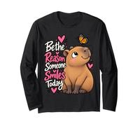 Sii la Ragione per Cui Qualcuno sorride Oggi Capybara Maglia a Manica