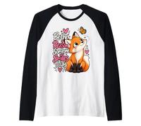 Sii la Ragione per Cui Qualcuno sorride Oggi Cute Fox Maglia con Maniche Raglan