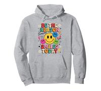 Sii la Ragione per Cui Qualcuno sorride Oggi Faccia Felice Colorata retrò Felpa con Cappuccio