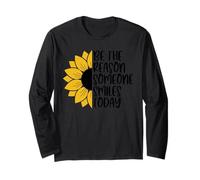 Sii la Ragione per Cui Qualcuno sorride Oggi Girasole Inspirational Maglia a Manica