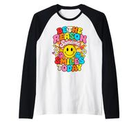 Sii la Ragione per Cui Qualcuno sorride Oggi Retro Sun Faces Maglia con Maniche Raglan