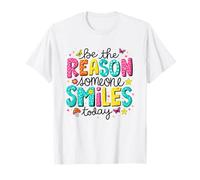Sii la Ragione per Cui Qualcuno sorride Oggi Tipografia Colorata Maglietta