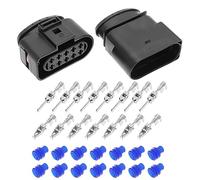 Sii nella tua mente Be In Your Mind 2PCS 10 Pin Auto Faro Connettori Maschio & Femmina con Terminali & Guarnizioni 1J0973735 1J0973835 Anteriore Della Lampada Connettore Faro Assemblaggi