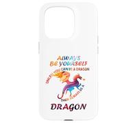 Sii sempre te stesso a meno che tu non possa essere un drago Idea divertente Custodia per iPhone 15 Pro