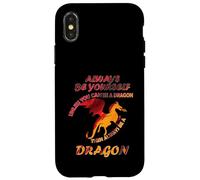 Sii sempre te stesso a meno che tu non possa essere un drago Idea divertente Custodia per iPhone X/XS