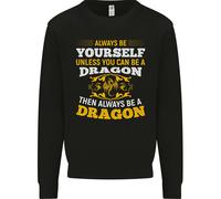 Sii Sempre Te Stesso Divertente Drago Fantasy Uomo Felpa Maglione