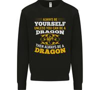 Sii Sempre Te Stesso Divertente Drago Fantasy Uomo Felpa Maglione