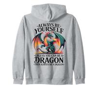 Sii Te Stesso a Meno Che tu Non Possa Essere Un Drago, Amo i Draghi Felpa con Cappuccio