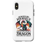 Sii te stesso a meno che tu non possa essere un drago, amo il drago Custodia per iPhone X/XS